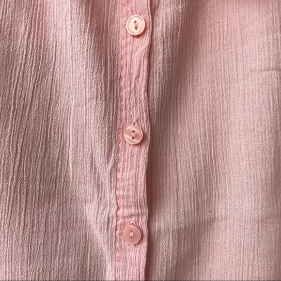 M&S Light Pink Short Sleeve Button Down Shirt - Picture 4 of 13